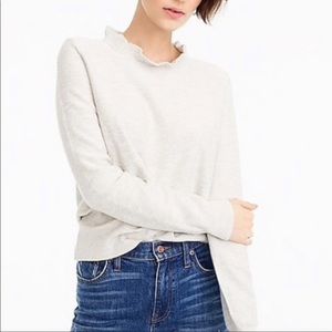 Brand NEW J Crew ruffle neck sweater